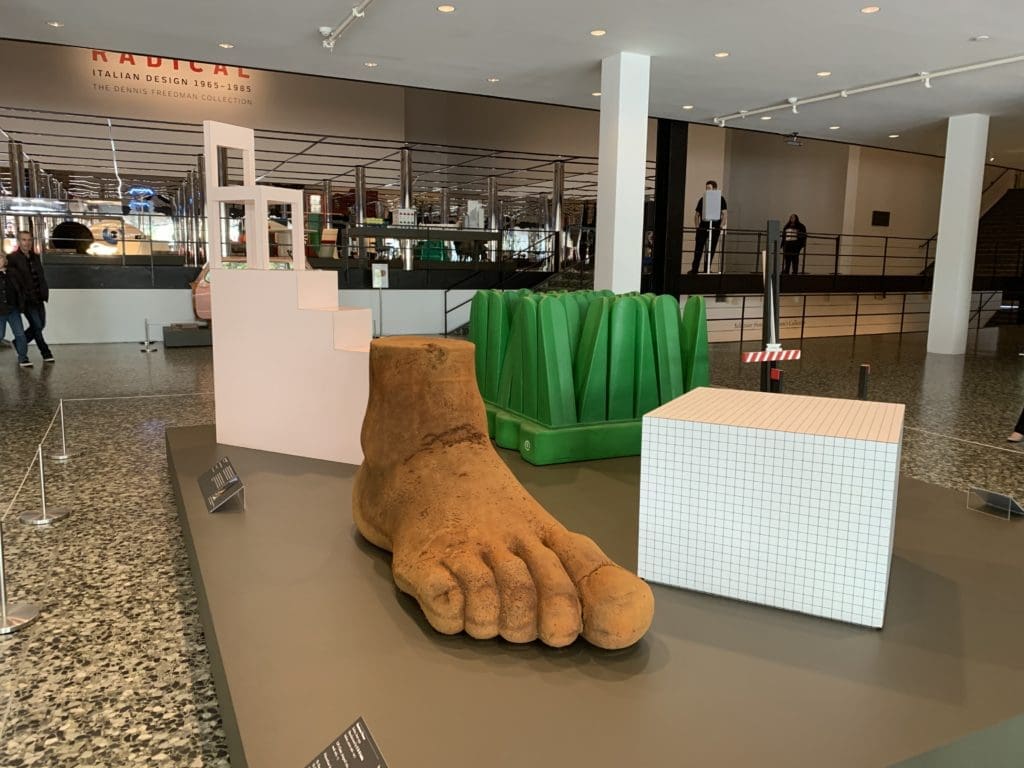 The introductory platform includes "Big Meadow," "UP7" Chair and "Monumentino da Casa." (Photo by Tarra Gaines)