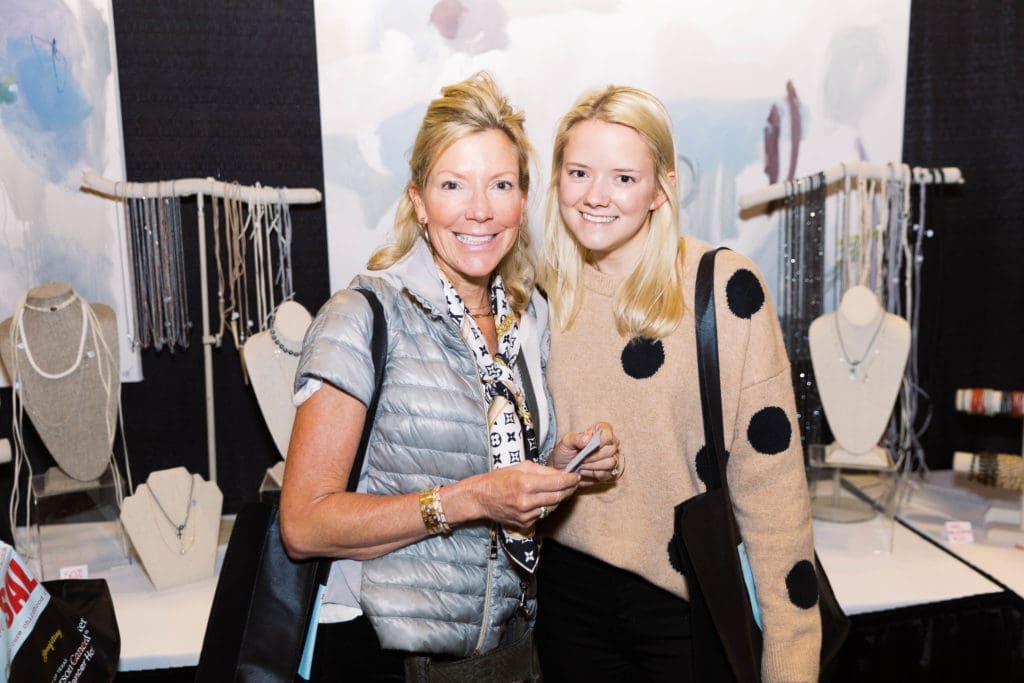 Liz Pipkin , Olivia Pipkin at the Tri Delta Philanthropies' fundraiser, The Sale (Photo by Parker Chase Photography)