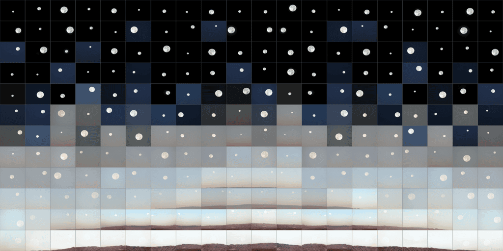 E. Dan Klepper's "Full Cold Moon," 2017, printed 2019, from the series "Moon Series"