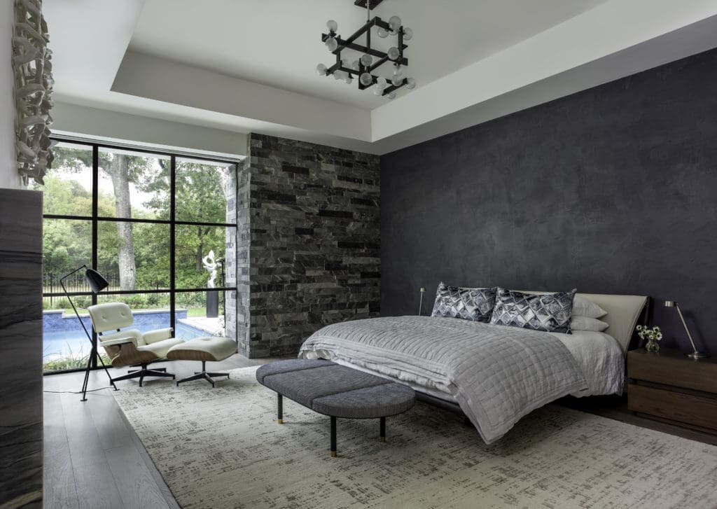 Laura Umansky created the thoughtful contemporary interiors.  (Photo by Kerry Kirk)