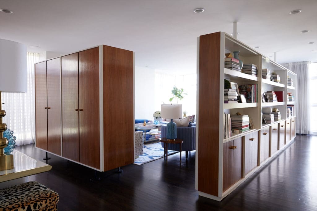 Original bookcases and cabinets designed by architect Glenn
Allen Galloway in 1961. (Photo by Pär Bengtsson)