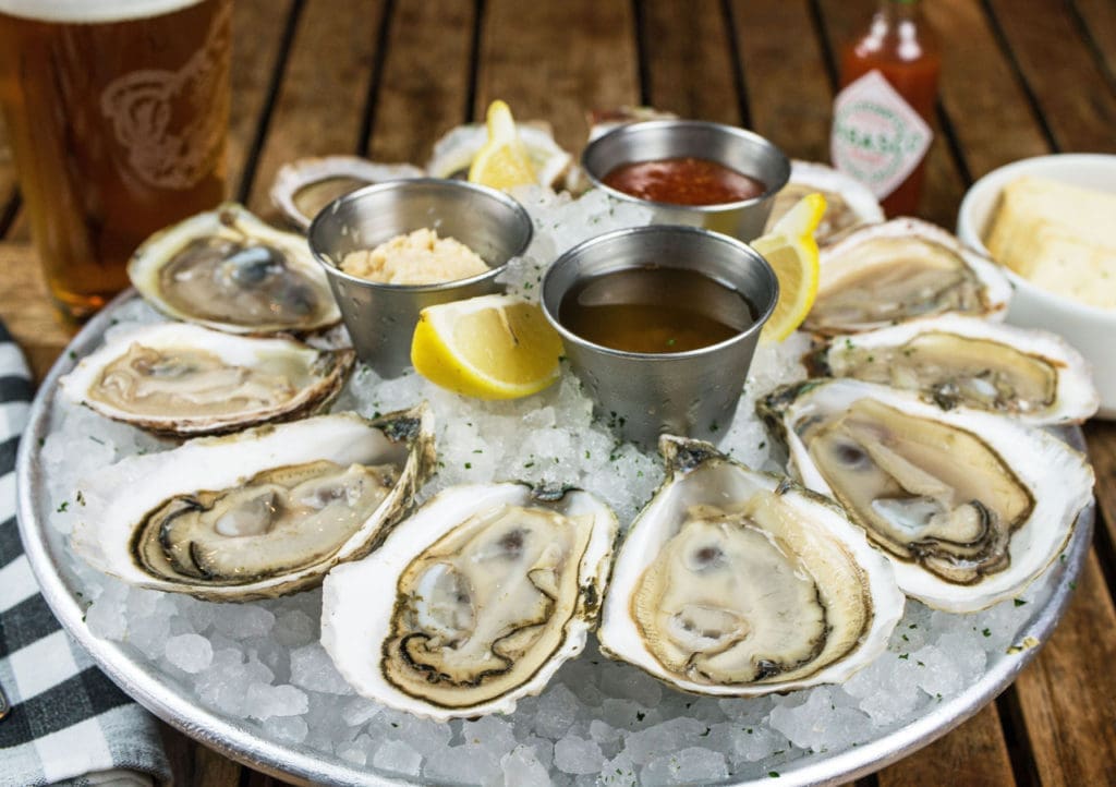 A classic Dallas restaurant, TJ's Seafood serves mussels, oysters, salmon, fish tacos and more.