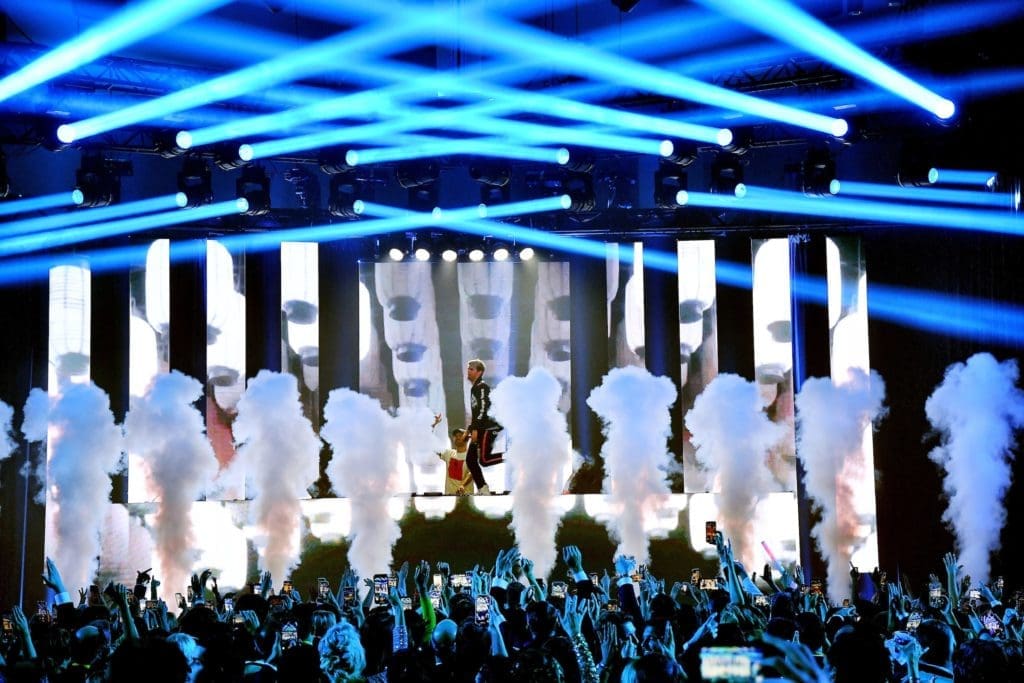 The Chainsmokers rock the night during the 2020 San Luis Salute in Galveston during Tilman Fertitta's Mardi Gras festivities. (Photo by Dave Rossman)