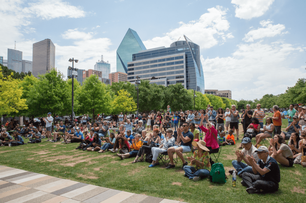Passport to the Park is a free, family-friendly event in Klyde Warren Park on April 4.