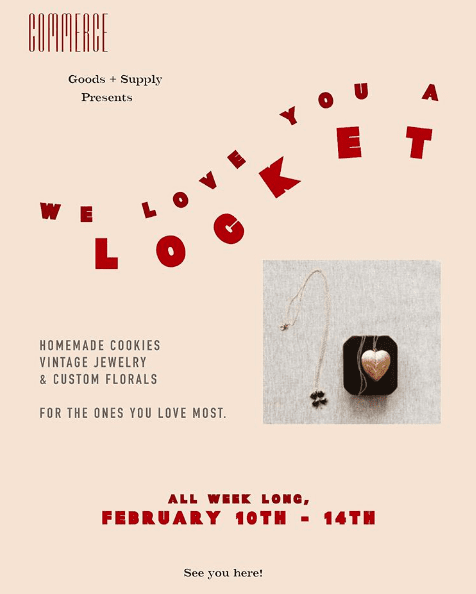 The beautifully curated shop (situated just inside the Adolphus Hotel) is making Valentine’s Day a weeklong affair.