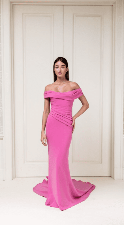 The Cristina Ottaviano gown that Priyanka Chopra wore to the Golden Globes can be made in 45 different colors. (Photo courtesy of Cristina Ottaviano)