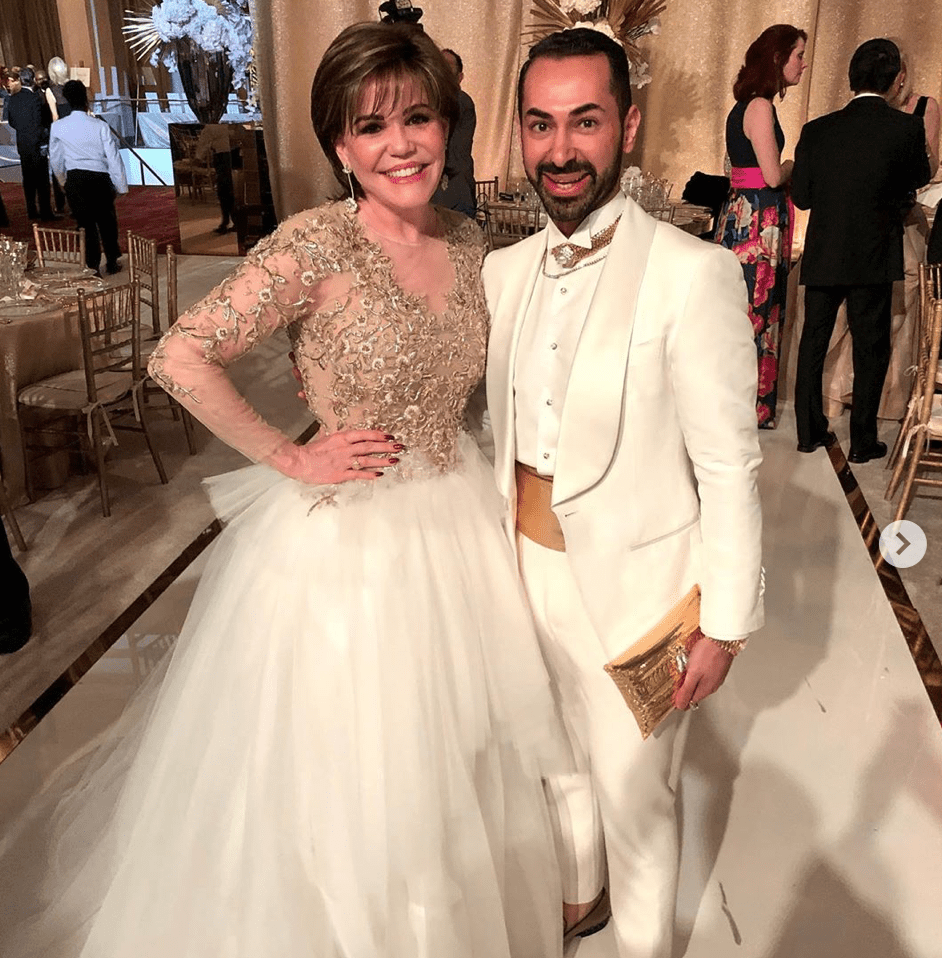 2020 Best Dressed honnoree Hallie Vanderhider and Fady Armanious at the 2020 Houston Ballet Ball at Wortham Theater Center. (Instagram photo) 