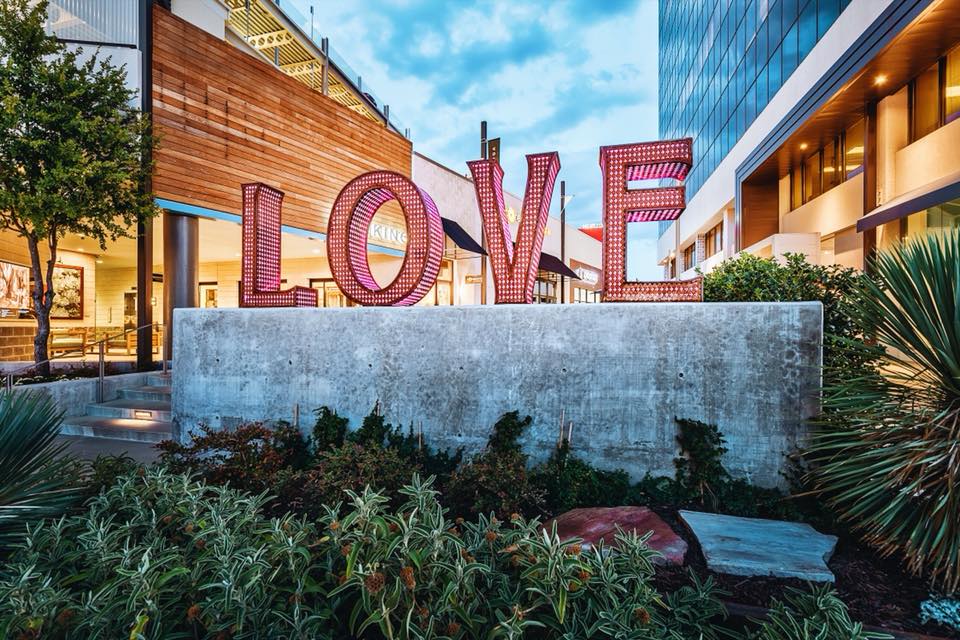WestBend's LOVE sculpture by Laura Kimpton.