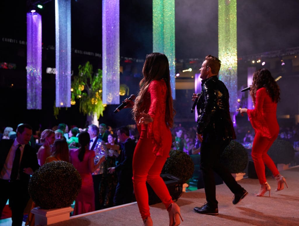 Entertainment at The Jewel Charity Ball. (Photo by Steve Wrubel)