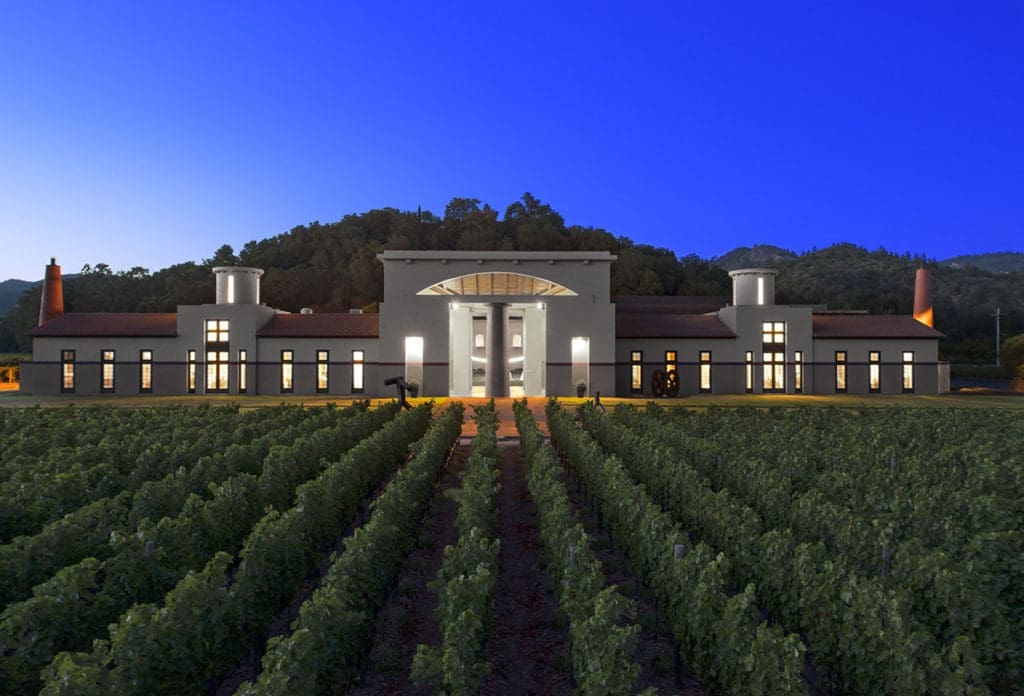 Clos Pegase night