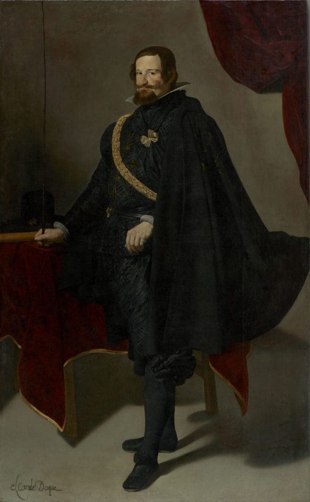 Diego Velázquez, Gaspar de Guzmán, Count- Duke of Olivares, c. 1625–26, oil on canvas, the Hispanic Society of America.