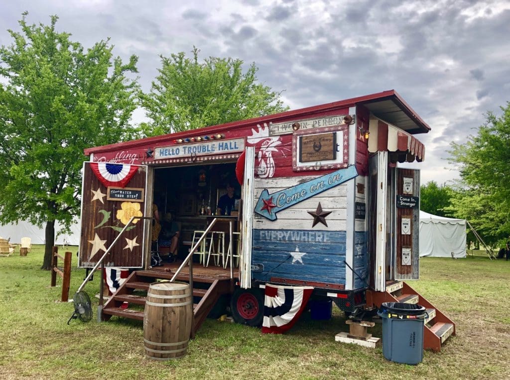 One of the pop up beverage venues at last year's FWFWF. (Photo by (Photo by Courtney Dabney).