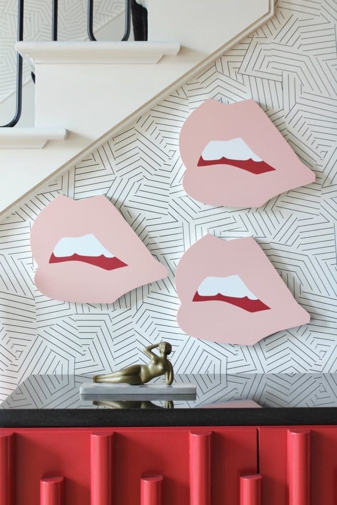Blush Besame Lip Prints by Angela Chrusciaki Blehm
