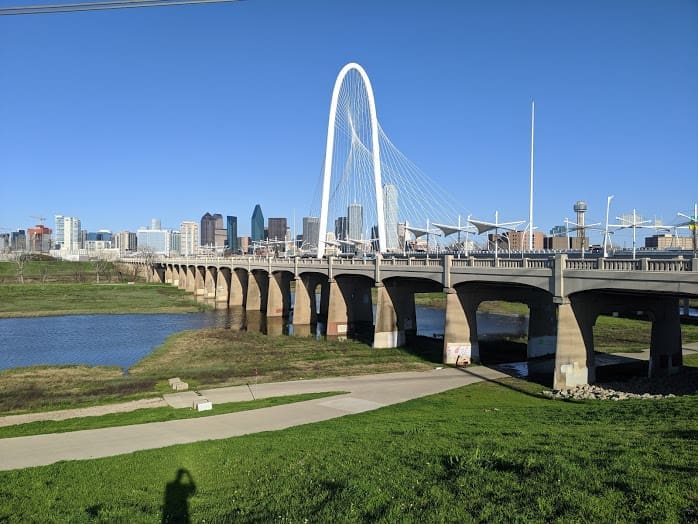 Trinity Skyline Trail has the best views of the Dallas skyline. (Photo by Madison Mask)