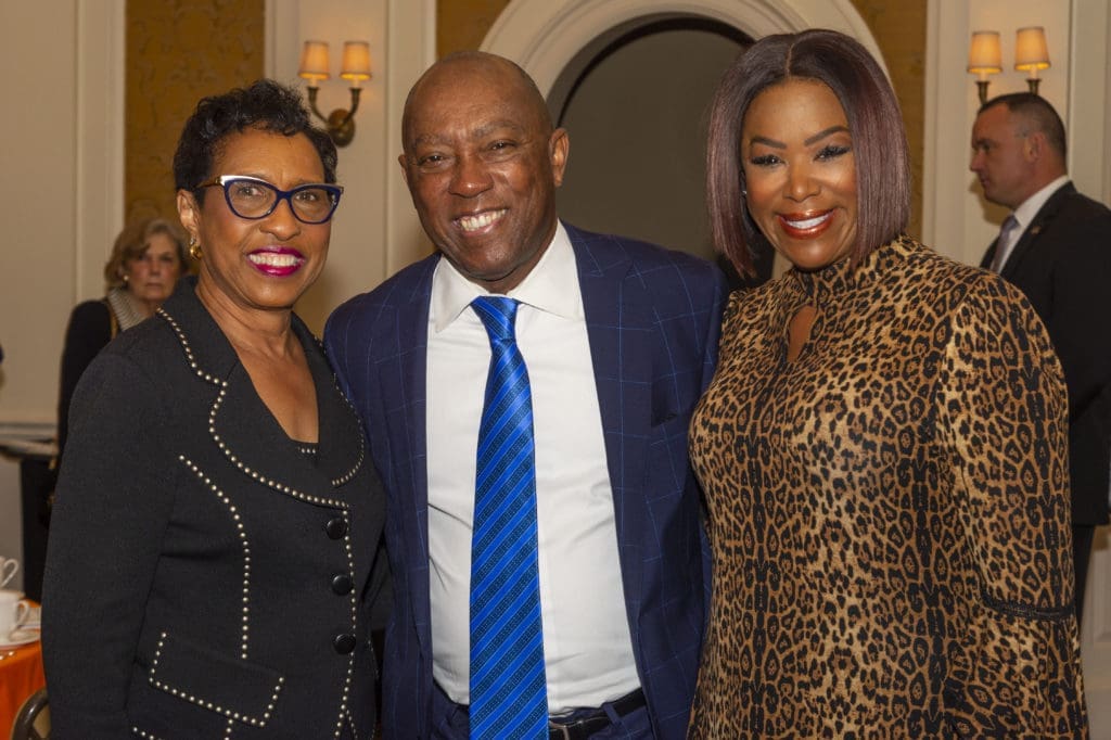 Sharon Owens, Mayor Sylvester Turner, Deborah Duncan (Photo by Hugh Hargrave)