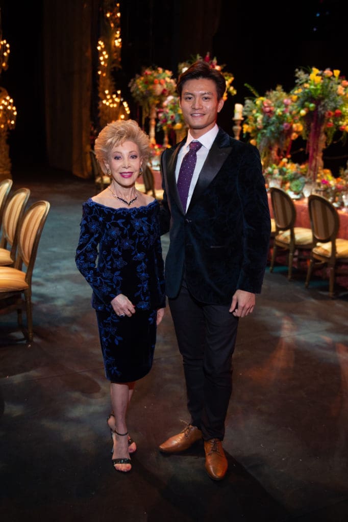 Margaret Alkek Williams, Houston Ballet Principal Chun Wai Chan (Photo by Wilson Parish)