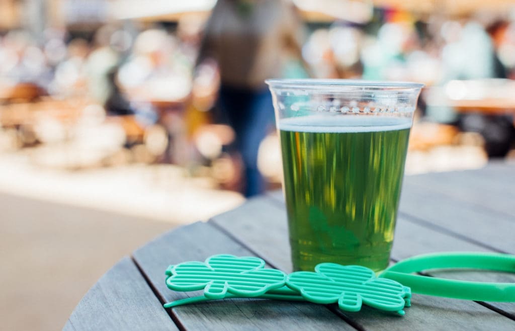 There's plenty of green beer for St. Patrick's Day. (Courtesy of Legacy Hall)
