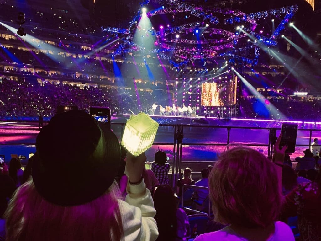 NCT 127 created quite the light show at RodeoHouston. (Photo by F. Carter Smith)