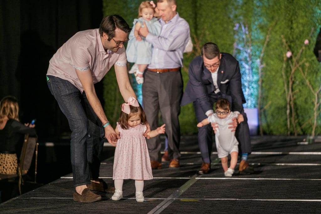Models were students of The Ashford Rise School of Dallas, and accompanied by father figures. 