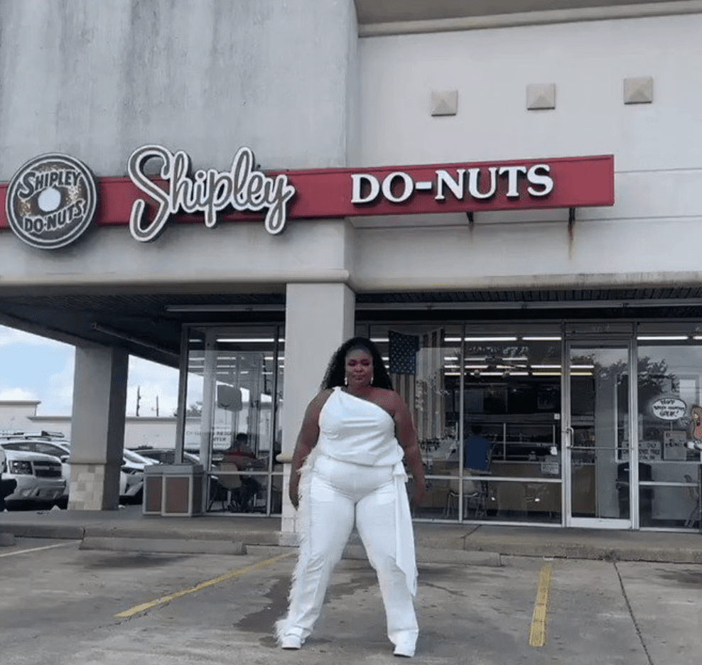 Lizzo posted a video of herself dancing in front of a local Shipley's shop that went viral.