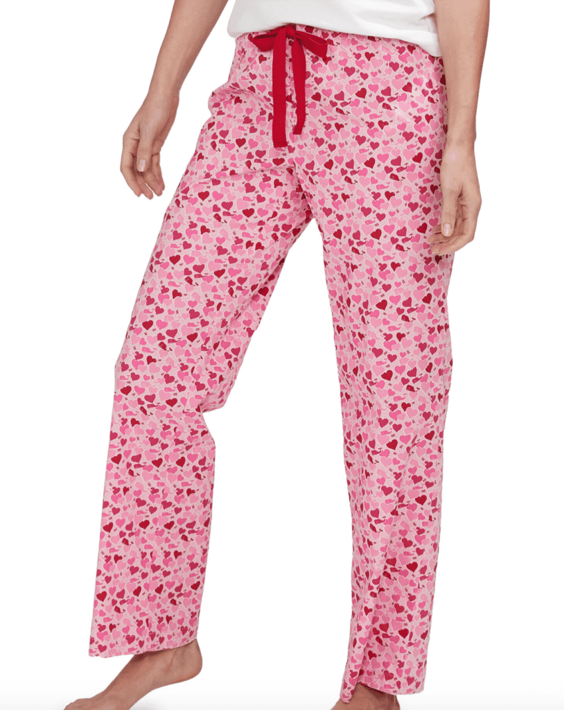 Vineyard Vines Valentine's Day pajama pants cute enough for year-round wear on sale. 