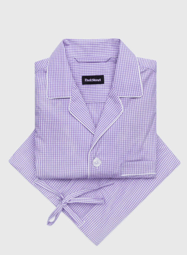 Paul Stewart Men's cotton gingham pajamas at $300