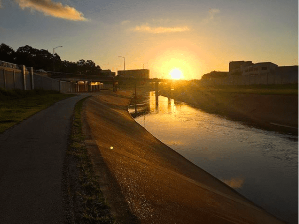 A sunrise run on Brays Bayou is enough to inspire.