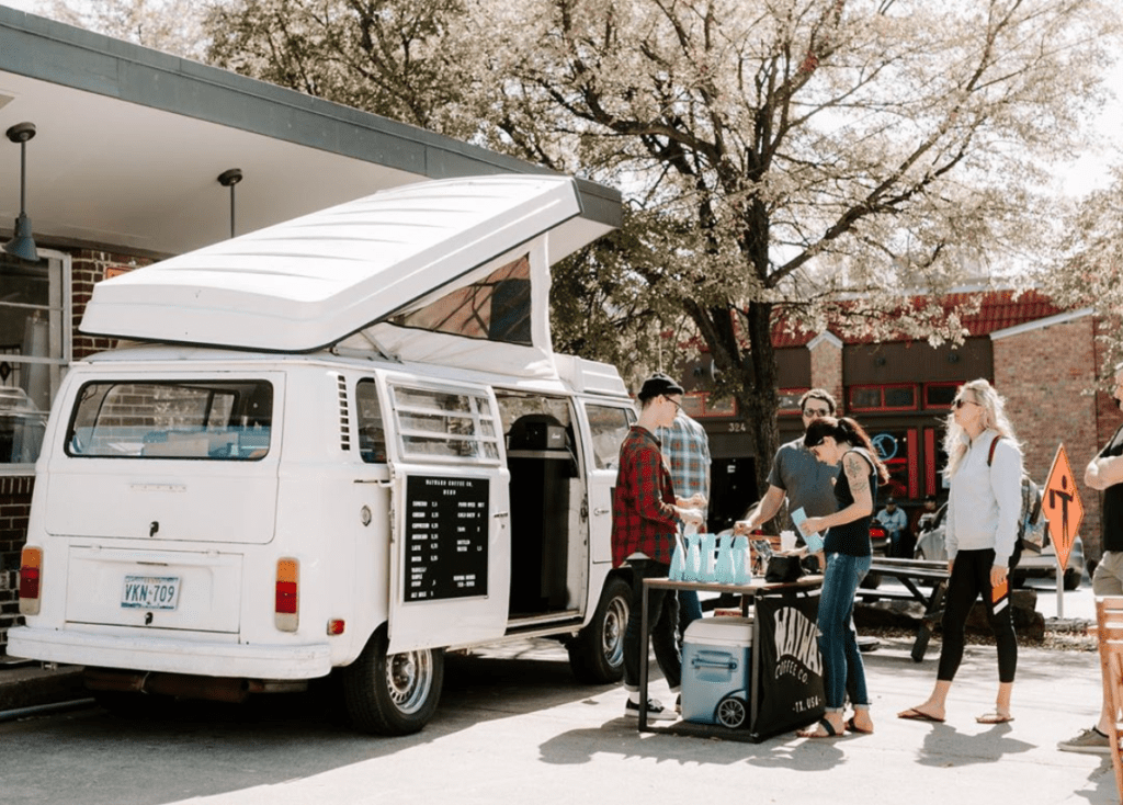 Wayward Coffee Co. started out as a mobile pop-up in a '75 VW van. (Photo by @jaymartinphotography via Instagram)