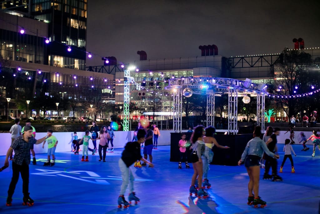Strap on your skates and head to The Rink at Discovery Green when it opens this Friday.