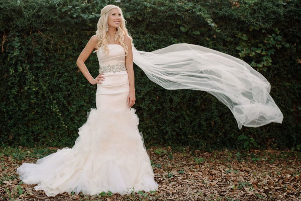 Brooke Barit in Vera Wang.