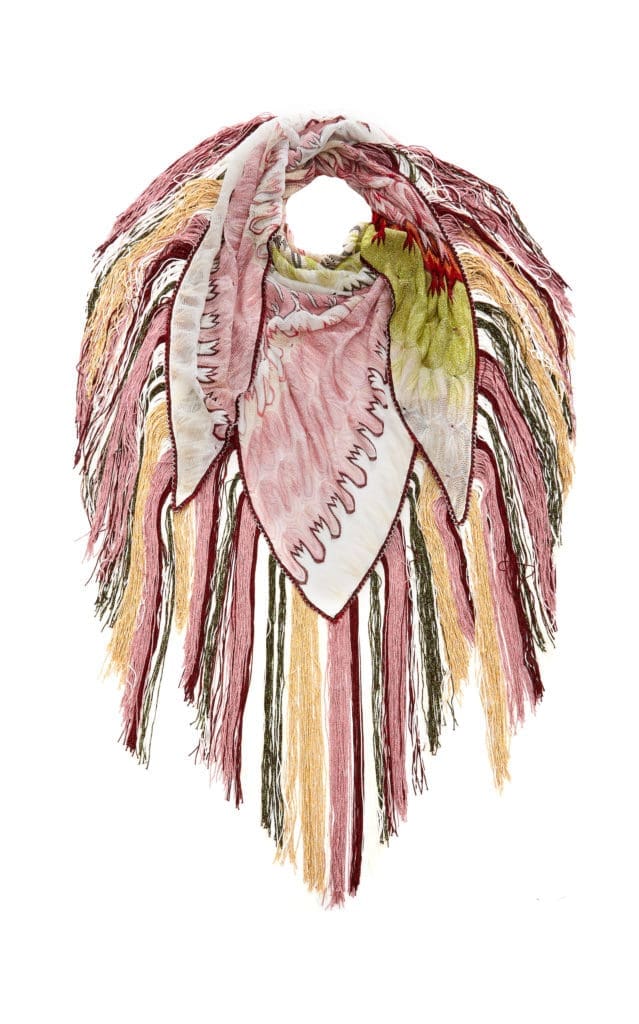A classic Missoni fringed scarf will combat the office chills and add an element of chic.