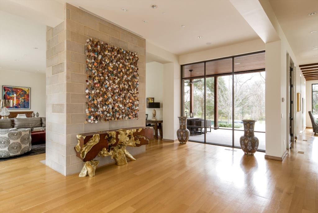The contemporary gated estate features stunning architecture by Mark Hoesterey of SHM Architects.