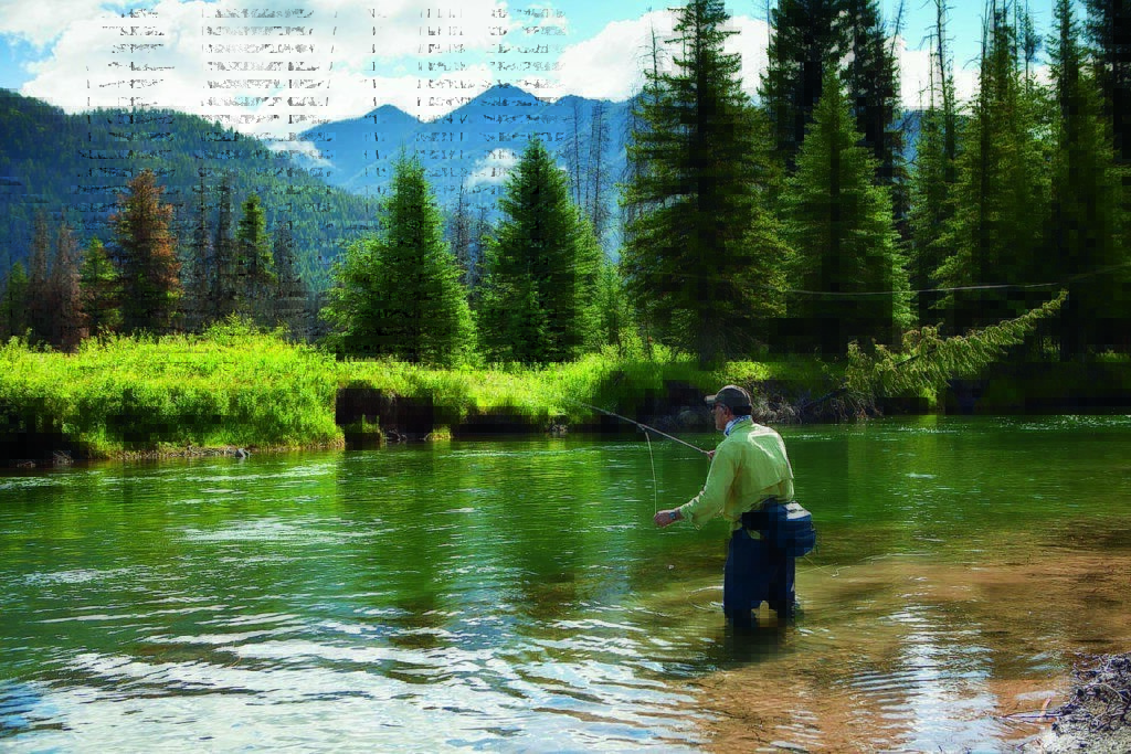 Fly-fishing is one of the countless activities available to make the most of nature.