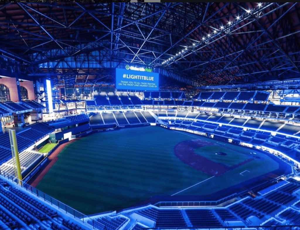 New Globe Life Field in Arlington, Texas (Instagram photo @igballparks)