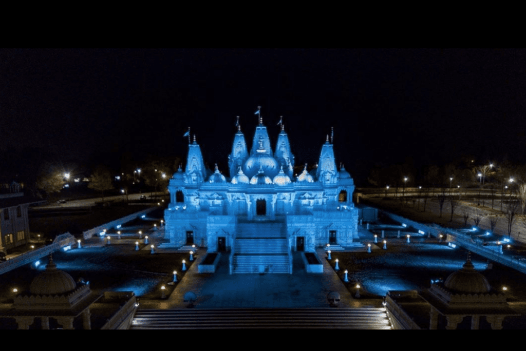 BAPSAtlanta temple (Instagram photo @friendsofbapsatlantama)