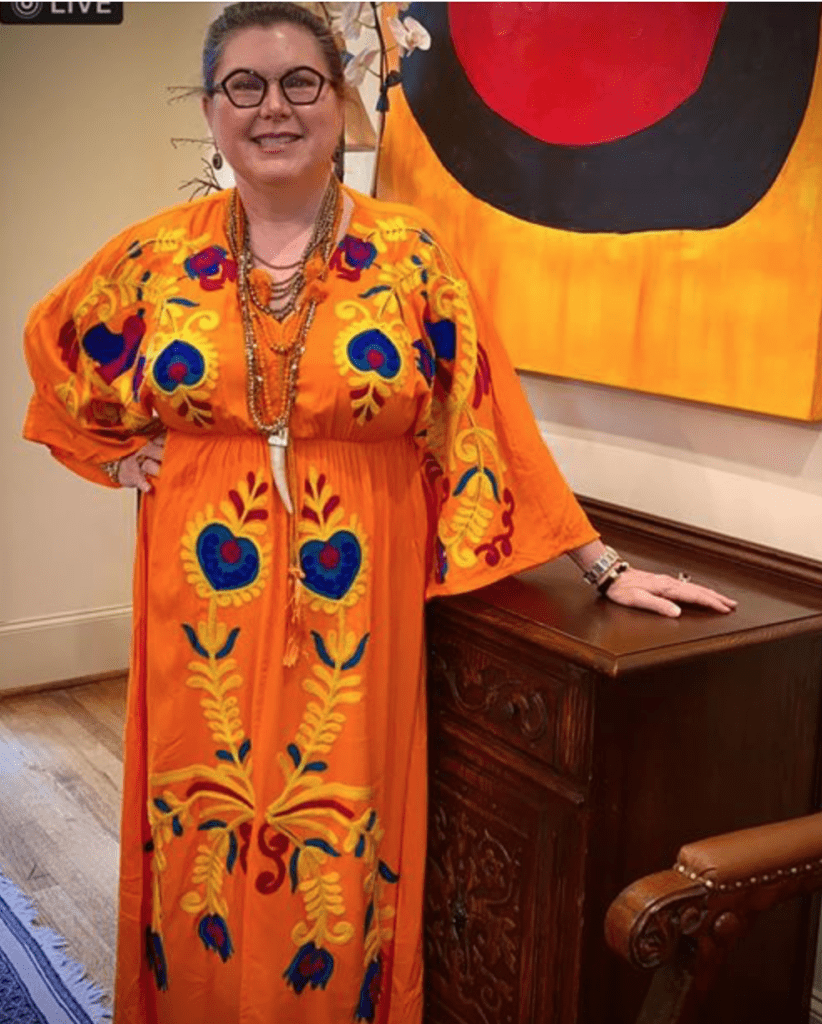 Shawn Stephens has donned a fab caftan daily in the #caftanchallenge as quarantine entertainment.