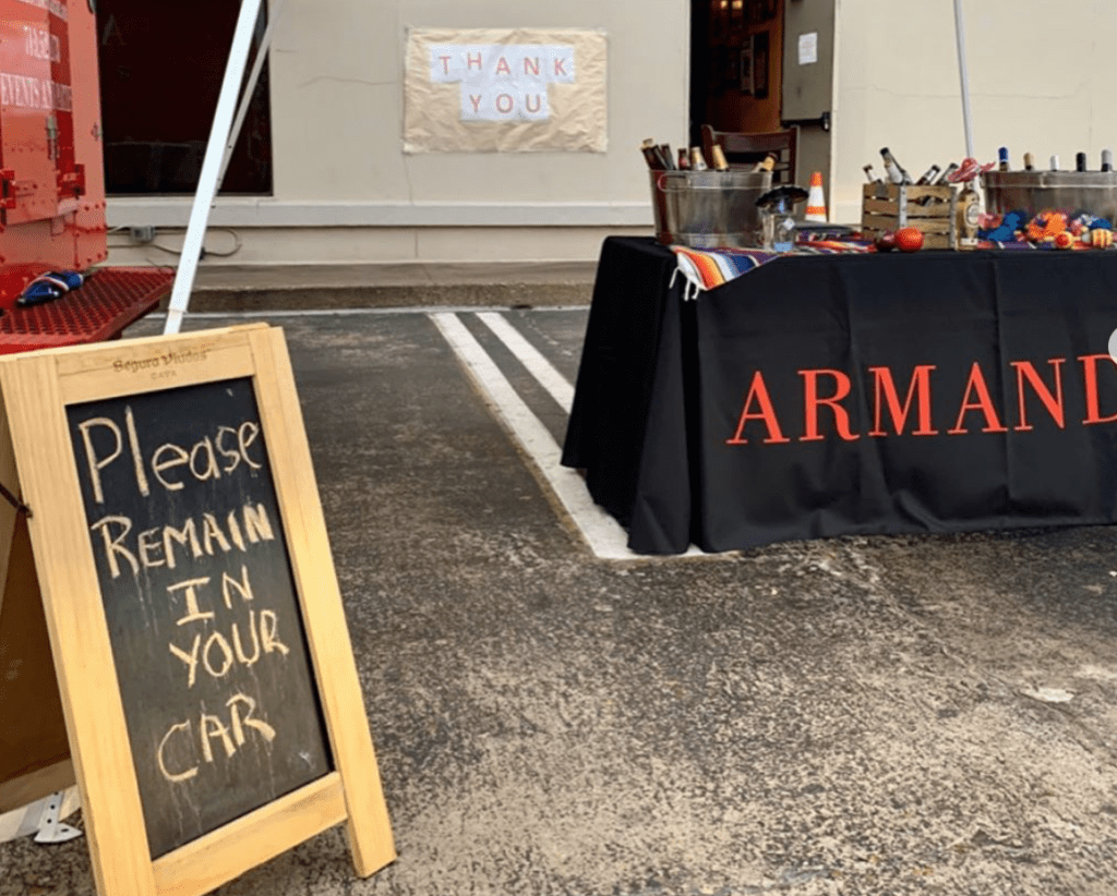 Armandos is taking its takeout food and social distancing seriously. (Courtesy photo) (Photo by F. Carter Smith)