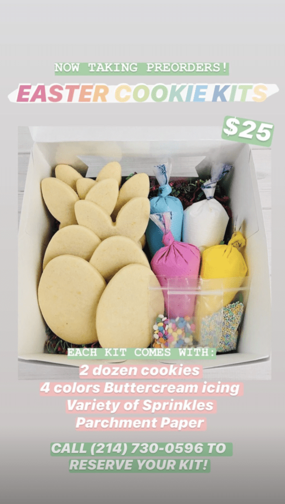Get a cookie decorating kit or egg dying kit from The Rustic this Easter. (Courtesy of The Rustic)