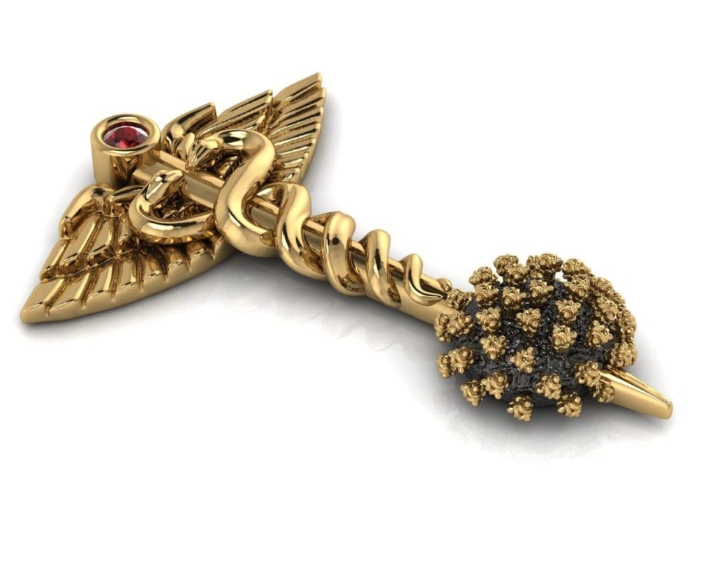 Houston Jeweler Creates a Special Pin to Give to Healthcare Heroes