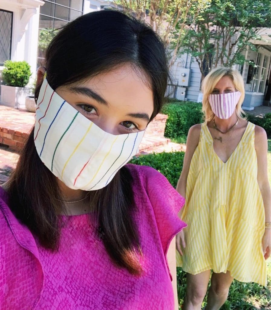 Much Love Sophie has teamed up with Nicole Musselman's KOCH to offer free non-medical face masks. Every masks hides the smile.(courtesy)