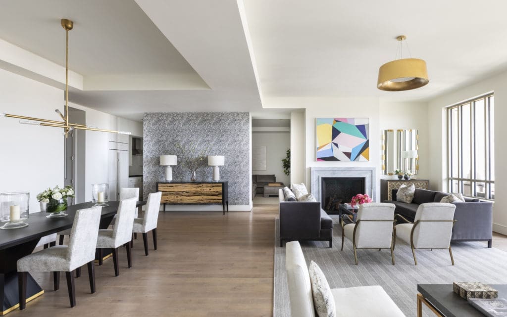  Living, dining and entertaining all in one space in the popular open floor plan. (Photo by Julie Soefer)
