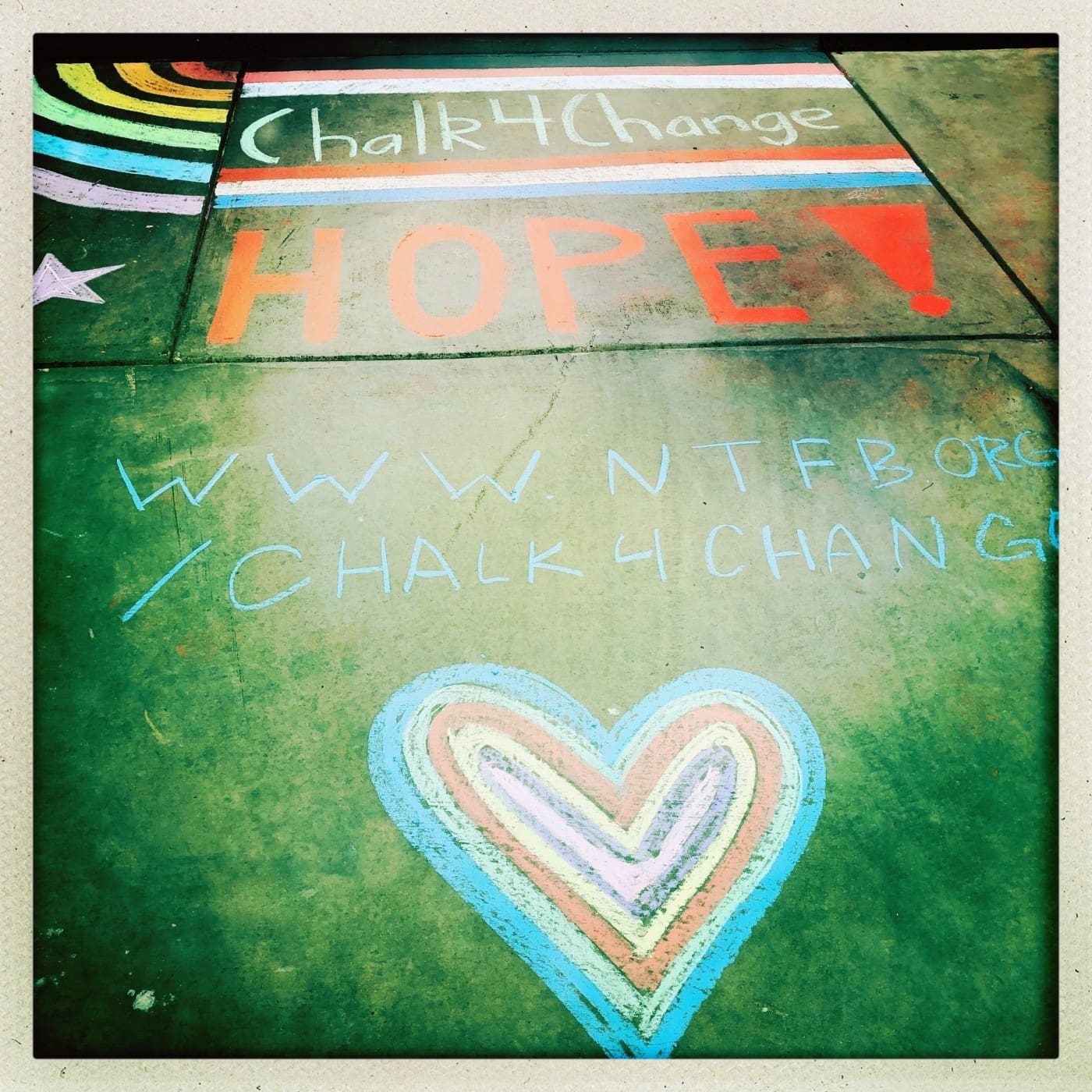 Chalk4Change benefiting the North Texas Food Bank.