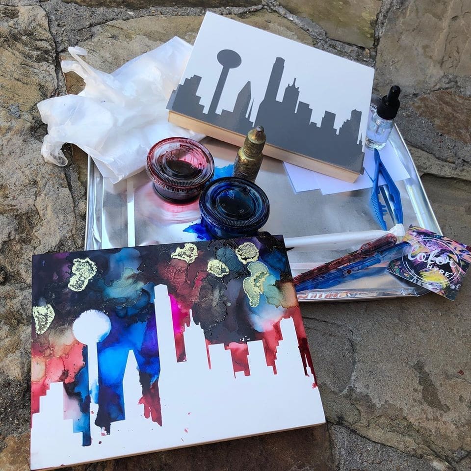 Participate in a Reunion Tower virtual paint party this Tuesday.