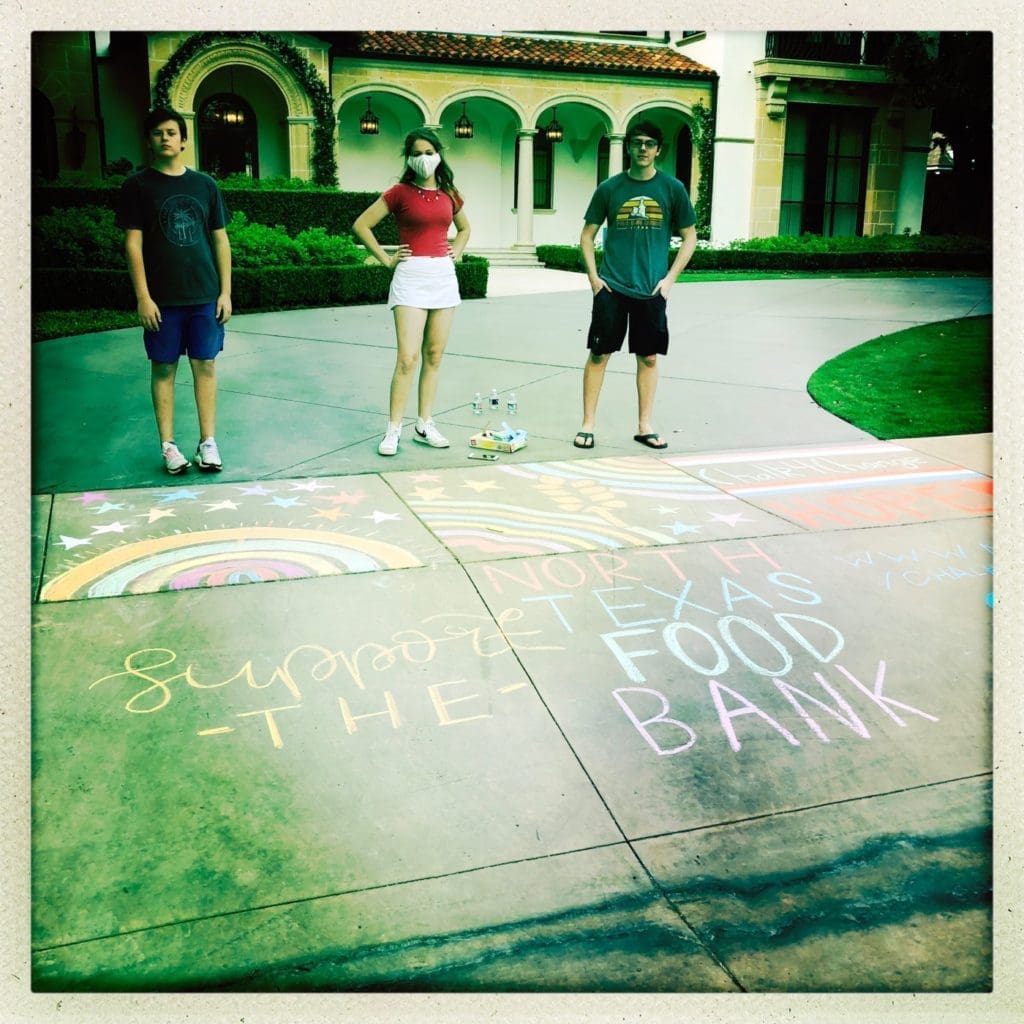 Dallas Teenagers Help Combat the Hunger Crisis in Our City and Beyond — Join Chalk4Change