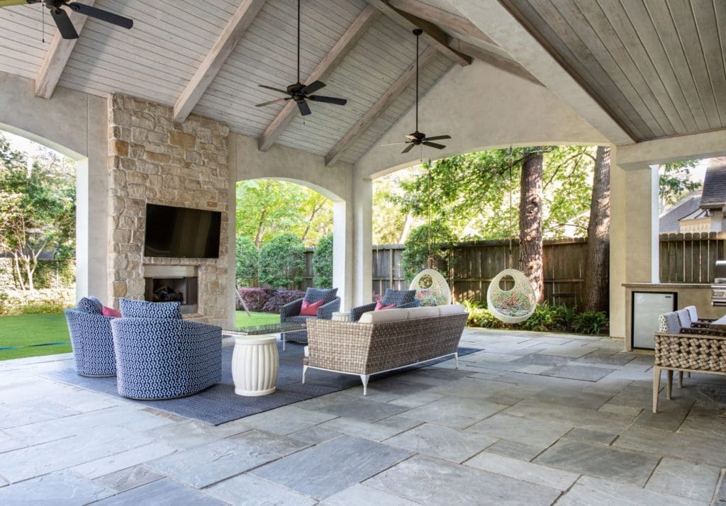 With the coronavirus changing lifestyles and cocooning at home becoming the new norm, attractive outdoor spaces become more important to the homeowner. (Photo courtesy of Frankel Building Group)
