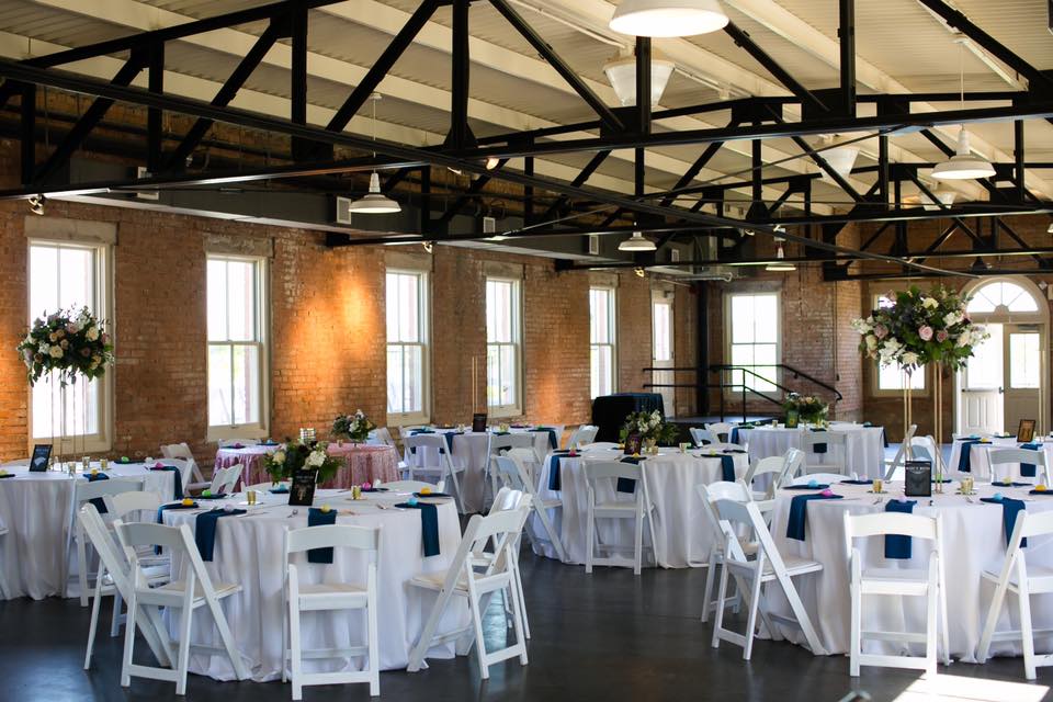 The Filter Building boasts exposed brick from the 1920s, concrete floors, and original iron trusses in its indoor space. (Courtesy)