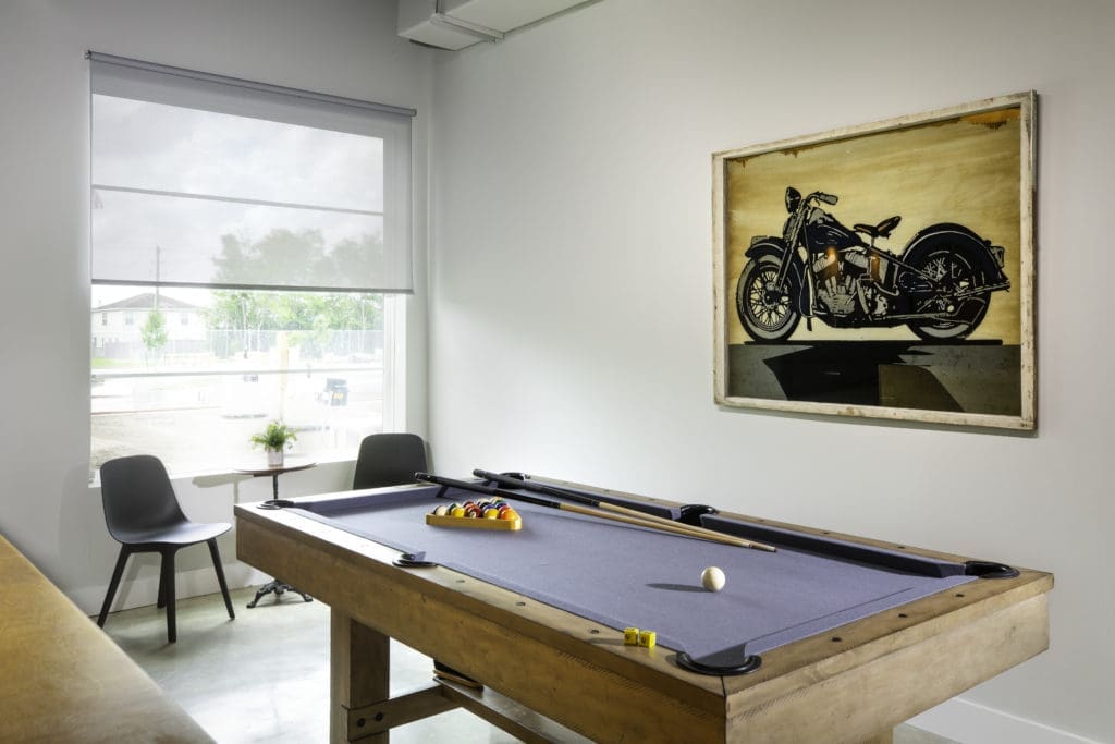 The game room at Eric & Jay's RV Resort. (Photo by Shannon O’Hara,)