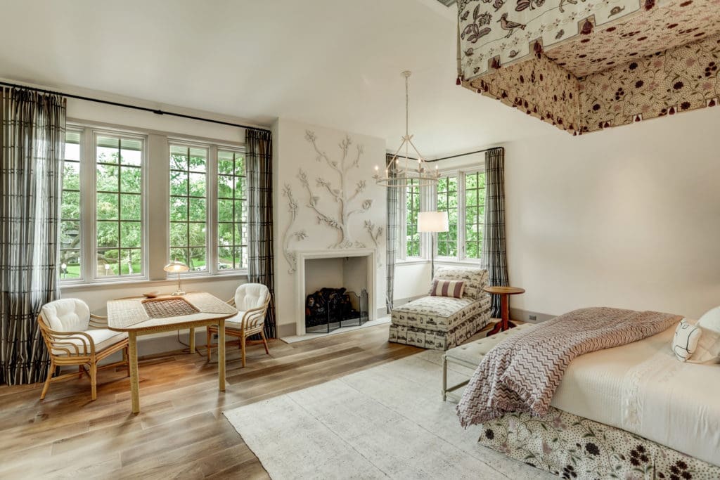 Another view to the Master Suite designed by Colette van den Thillart and Nicky Haslam.