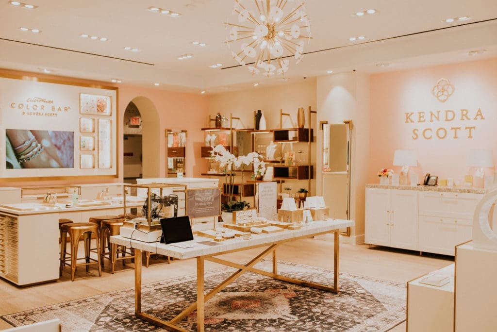 The new Highland Village store features a Color Bar and engraving station.