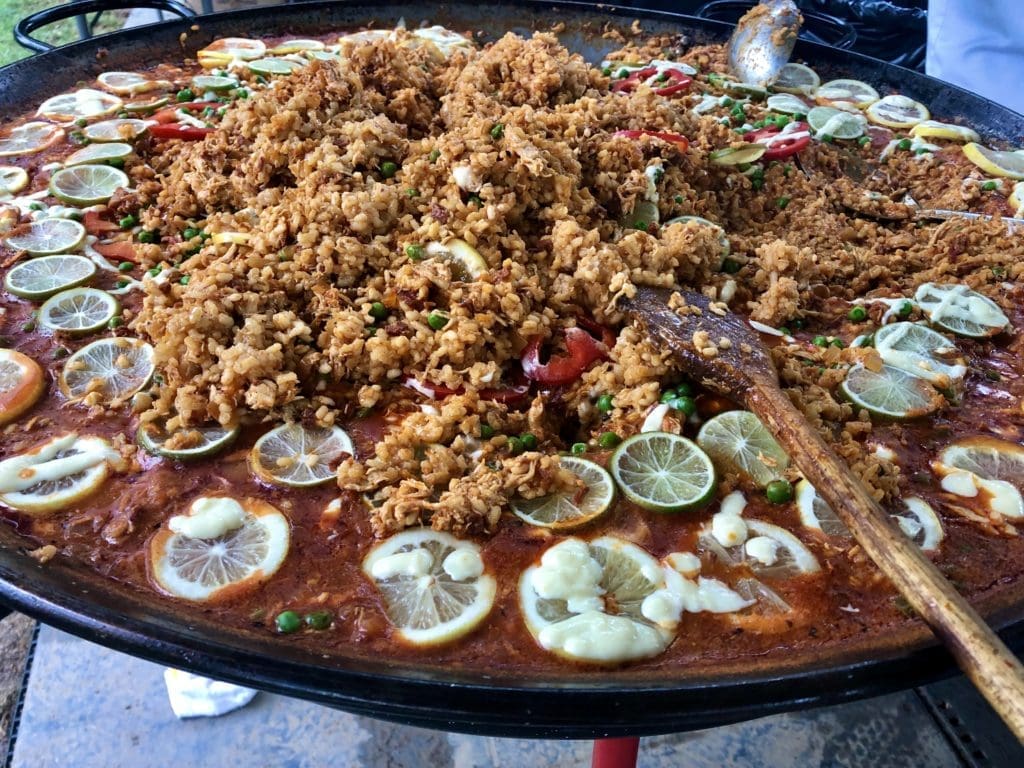A magnificent paella by Magdalena's. (Photo by Courtney Dabney).